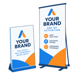 Signage & activations placement illustration